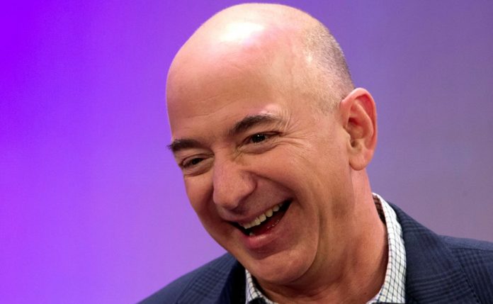 FILE PHOTO - Amazon President Chairman and CEO Bezos speaks in New York City