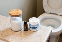 Sal grosso nos vasos sanitários todas as noites; o que acontece?